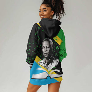 Julius Nyerere Hoodie Dress Education is a Way of Fighting Poverty Quote and Tanzanian Flag Alphabet - African Pride
