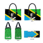 Julius Nyerere Leather Bag Education is a Way of Fighting Poverty Quote and Tanzanian Flag Alphabet - African Pride