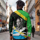 Julius Nyerere Long Sleeve Button Shirt Education is a Way of Fighting Poverty Quote and Tanzanian Flag Alphabet - African Pride