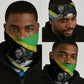 Julius Nyerere Neck Gaiter Education is a Way of Fighting Poverty Quote and Tanzanian Flag Alphabet - African Pride