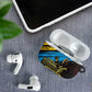 Julius Nyerere AirPods Case Ujamaa African Socialism Text and Bold Striped Pattern - African Pride