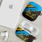 Julius Nyerere AirPods Case Ujamaa African Socialism Text and Bold Striped Pattern - African Pride