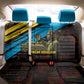 Julius Nyerere Back Car Seat Cover Ujamaa African Socialism Text and Bold Striped Pattern - African Pride