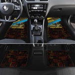 Julius Nyerere Car Mats Ujamaa African Socialism Text and Bold Striped Pattern - African Pride