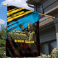 Julius Nyerere Garden Flag Ujamaa African Socialism Text and Bold Striped Pattern - African Pride