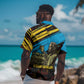 Julius Nyerere Hawaiian Shirt Ujamaa African Socialism Text and Bold Striped Pattern - African Pride