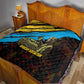 Julius Nyerere Quilt Ujamaa African Socialism Text and Bold Striped Pattern - African Pride