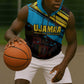 Julius Nyerere Sleeveless Zip Hoodie Ujamaa African Socialism Text and Bold Striped Pattern - African Pride