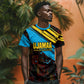 Julius Nyerere T shirt Ujamaa African Socialism Text and Bold Striped Pattern - African Pride