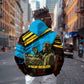 Julius Nyerere Zip Hoodie Ujamaa African Socialism Text and Bold Striped Pattern - African Pride