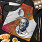 Julius Nyerere Apron with Smiling Portrait, Tribal Pattern and Simplicity is Power Quote - African Pride