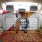 Julius Nyerere Back Car Seat Cover with Smiling Portrait, Tribal Pattern and Simplicity is Power Quote - African Pride