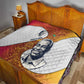 Julius Nyerere Quilt with Smiling Portrait, Tribal Pattern and Simplicity is Power Quote - African Pride