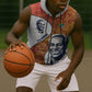 Julius Nyerere Sleeveless Zip Hoodie with Smiling Portrait, Tribal Pattern and Simplicity is Power Quote - African Pride