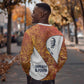 Julius Nyerere Sweatshirt with Smiling Portrait, Tribal Pattern and Simplicity is Power Quote - African Pride