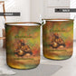 Sundiata Keita Laundry Basket Griot Storytelling Scene, Epic of Sundiata Text and Heritage-Inspired Earth Tone - African Pride