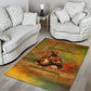 Sundiata Keita Area Rug Griot Storytelling Scene, Epic of Sundiata Text and Heritage-Inspired Earth Tone - African Pride