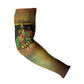 Sundiata Keita Arm Sleeves Griot Storytelling Scene, Epic of Sundiata Text and Heritage-Inspired Earth Tone - African Pride