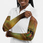 Sundiata Keita Arm Sleeves Griot Storytelling Scene, Epic of Sundiata Text and Heritage-Inspired Earth Tone - African Pride