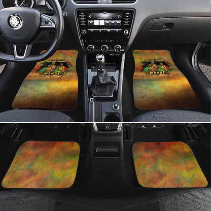 Sundiata Keita Car Mats Griot Storytelling Scene, Epic of Sundiata Text and Heritage-Inspired Earth Tone - African Pride