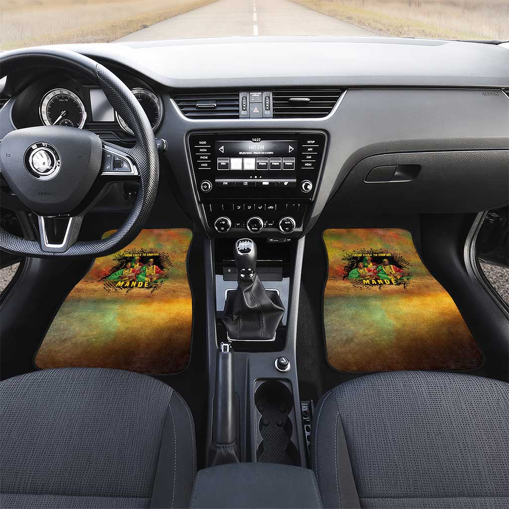 Sundiata Keita Car Mats Griot Storytelling Scene, Epic of Sundiata Text and Heritage-Inspired Earth Tone - African Pride