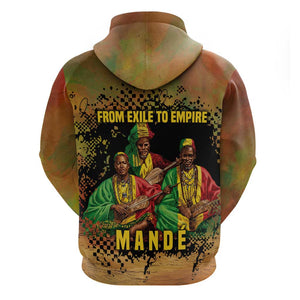 Sundiata Keita Hoodie Griot Storytelling Scene, Epic of Sundiata Text and Heritage-Inspired Earth Tone - African Pride