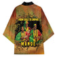 Sundiata Keita Kimono Griot Storytelling Scene, Epic of Sundiata Text and Heritage-Inspired Earth Tone - African Pride
