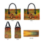Sundiata Keita Leather Bag Griot Storytelling Scene, Epic of Sundiata Text and Heritage-Inspired Earth Tone - African Pride