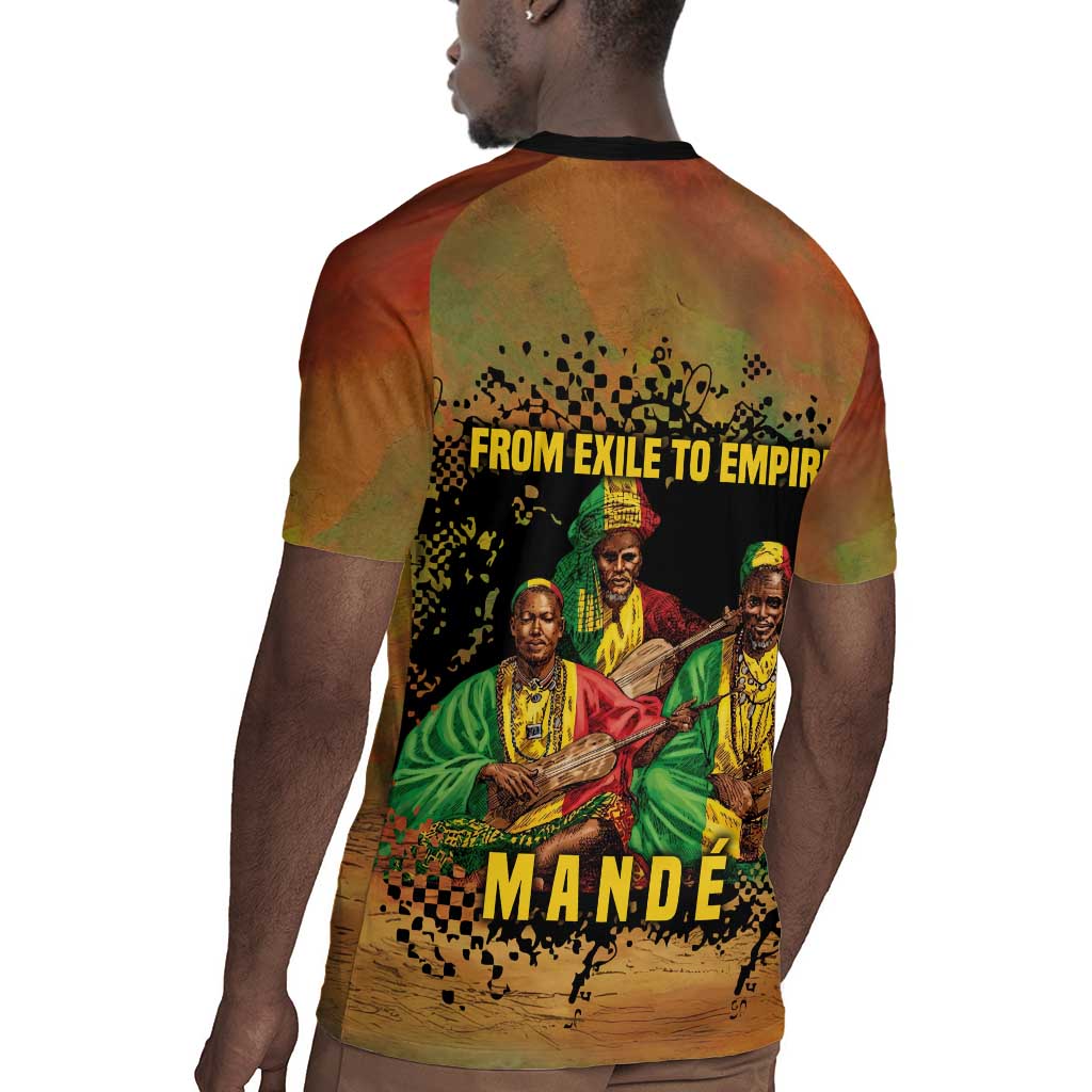 Sundiata Keita Rugby Jersey Griot Storytelling Scene, Epic of Sundiata Text and Heritage-Inspired Earth Tone - African Pride