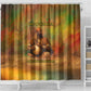 Sundiata Keita Shower Curtain Griot Storytelling Scene, Epic of Sundiata Text and Heritage-Inspired Earth Tone - African Pride