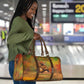 Sundiata Keita Travel Bag Griot Storytelling Scene, Epic of Sundiata Text and Heritage-Inspired Earth Tone - African Pride
