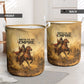 Sundiata Keita Laundry Basket with Kirina 1235 Battle Map, Horseback Warrior and Birth of an Empire Design - African Pride