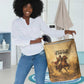 Sundiata Keita Laundry Basket with Kirina 1235 Battle Map, Horseback Warrior and Birth of an Empire Design - African Pride
