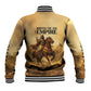 Sundiata Keita Baseball Jacket with Kirina 1235 Battle Map, Horseback Warrior and Birth of an Empire Design - African Pride