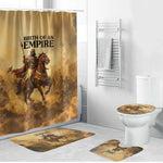 Sundiata Keita Bathroom Set with Kirina 1235 Battle Map, Horseback Warrior and Birth of an Empire Design - African Pride