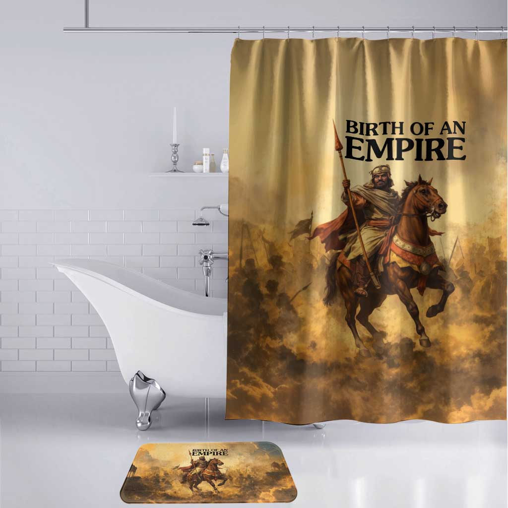 Sundiata Keita Bathroom Set with Kirina 1235 Battle Map, Horseback Warrior and Birth of an Empire Design - African Pride