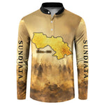 Sundiata Keita Button Sweatshirt with Kirina 1235 Battle Map, Horseback Warrior and Birth of an Empire Design