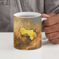 Sundiata Keita Ceramic Mug with Kirina 1235 Battle Map, Horseback Warrior and Birth of an Empire Design - African Pride