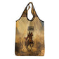 Sundiata Keita Grocery Bag with Kirina 1235 Battle Map, Horseback Warrior and Birth of an Empire Design - African Pride