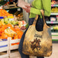 Sundiata Keita Grocery Bag with Kirina 1235 Battle Map, Horseback Warrior and Birth of an Empire Design - African Pride