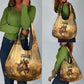 Sundiata Keita Grocery Bag with Kirina 1235 Battle Map, Horseback Warrior and Birth of an Empire Design - African Pride