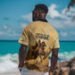 Sundiata Keita Hawaiian Shirt with Kirina 1235 Battle Map, Horseback Warrior and Birth of an Empire Design - African Pride