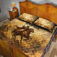 Sundiata Keita Quilt Bed Set with Kirina 1235 Battle Map, Horseback Warrior and Birth of an Empire Design - African Pride