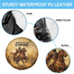 Sundiata Keita Spare Tire Cover with Kirina 1235 Battle Map, Horseback Warrior and Birth of an Empire Design - African Pride