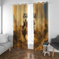 Sundiata Keita Window Curtain with Kirina 1235 Battle Map, Horseback Warrior and Birth of an Empire Design - African Pride