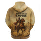 Sundiata Keita Zip Hoodie with Kirina 1235 Battle Map, Horseback Warrior and Birth of an Empire Design - African Pride