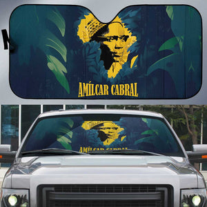 Amilcar Cabral Auto Sun Shade Guinea-Bissau African National Liberation Leader - Cultural Resistance Tribute - African Pride