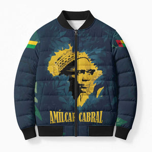 Amilcar Cabral Bomber Puffer Jacket Guinea-Bissau African National Liberation Leader - Cultural Resistance Tribute - African Pride