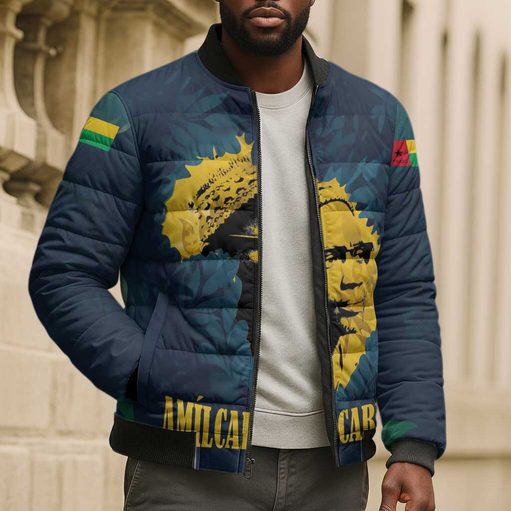 Amilcar Cabral Bomber Puffer Jacket Guinea-Bissau African National Liberation Leader - Cultural Resistance Tribute - African Pride