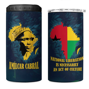 Amilcar Cabral 4 in 1 Can Cooler Tumbler Guinea-Bissau African National Liberation Leader - Cultural Resistance Tribute - African Pride